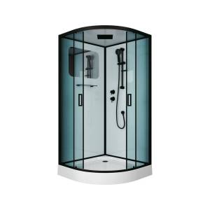 Душевая кабина Niagara Premium NG-6901-01 BLACK 90x90x210 черная, с низким поддоном