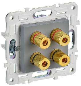 Акустическая розетка IEK Skandy SK-S40-K03 серый