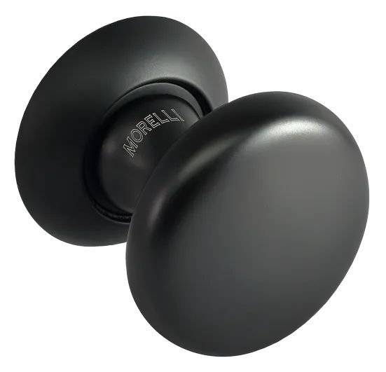 Дверная ручка Morelli FOSTER MHR-1 BL черный, круглая, на розетке
