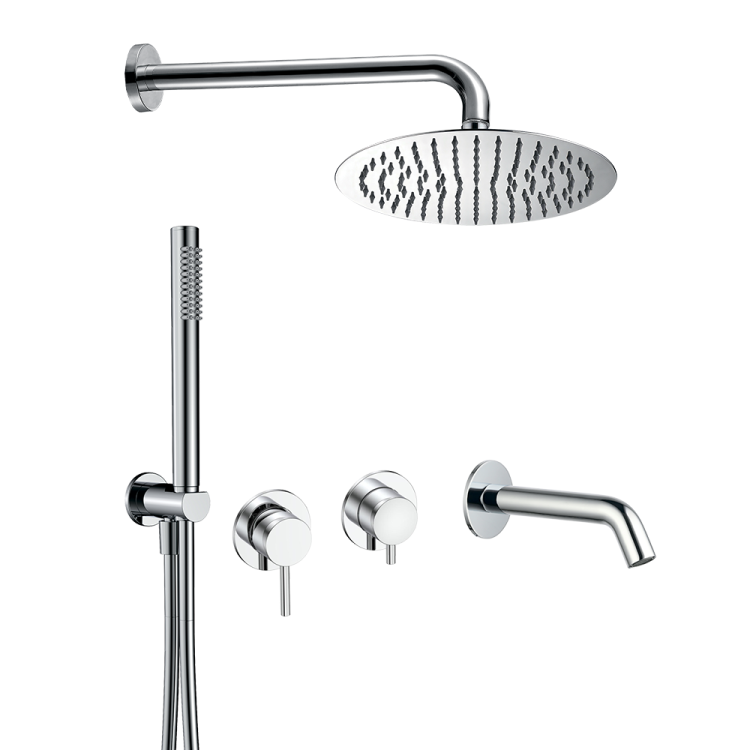 Душевой комплект AQUAme AQM8408CR хром