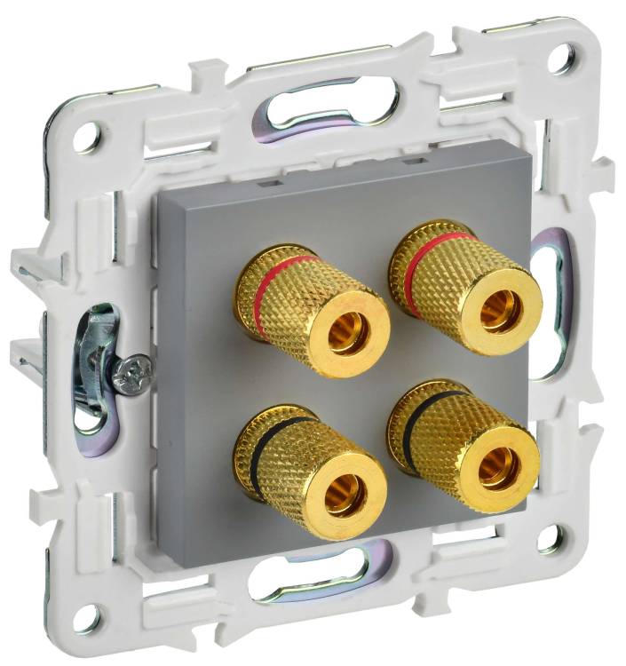 Акустическая розетка IEK Skandy SK-S40-K03 серый