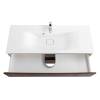 Тумба с раковиной Belbagno Marino MARINO-1100-2C-SO-RW-P 110x45x50 Rovere Moro подвесная с двумя выкатными ящиками фото 3