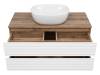 Тумба с раковиной Brevita Dakota - 100 Дуб Гала, Белый 43x100x48 фото 3