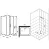 Душевой уголок Esbano ESR-8022 ESUGR8022 80x100x200 хром фото 10