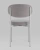 Набор из 4 стульев Stool Group Бриф SN AV 477-C82-7004-K X4 серый каркас светло-серый муар, велюр фото 5