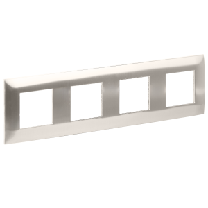 Рамка 4-постовая IEK Skandy SK-M42-M-K50 никель