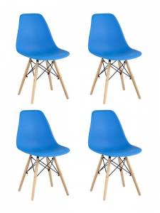 Набор из 4 стульев Stool Group Eames Y801 cyan X4