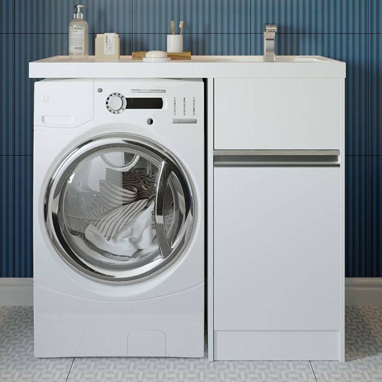 Тумба с раковиной AQUATON Лондри 40 L, под стиральную машину
