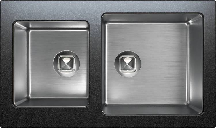 Кухонная мойка Tolero Twist 944053 TTS-840 Уголь, 84x50