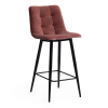 Стул полубарный Tetchair Chilly (mod. 7095пб ) 19654 коралловый, черный