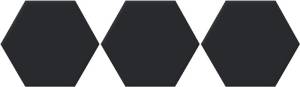 Керамогранит Oset Versalles Hex Black 20x24