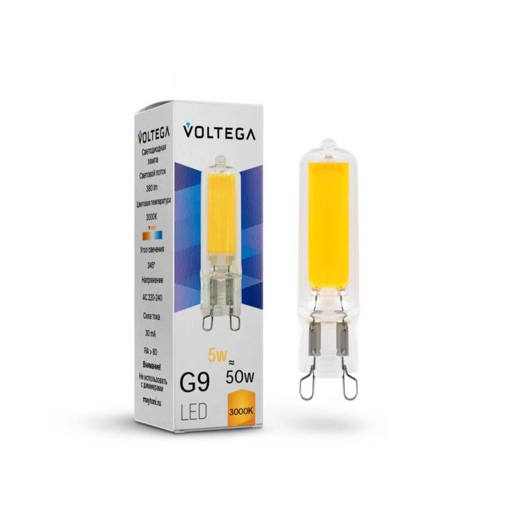 Светодиодная лампа Voltega Simple Capsule G9 7181