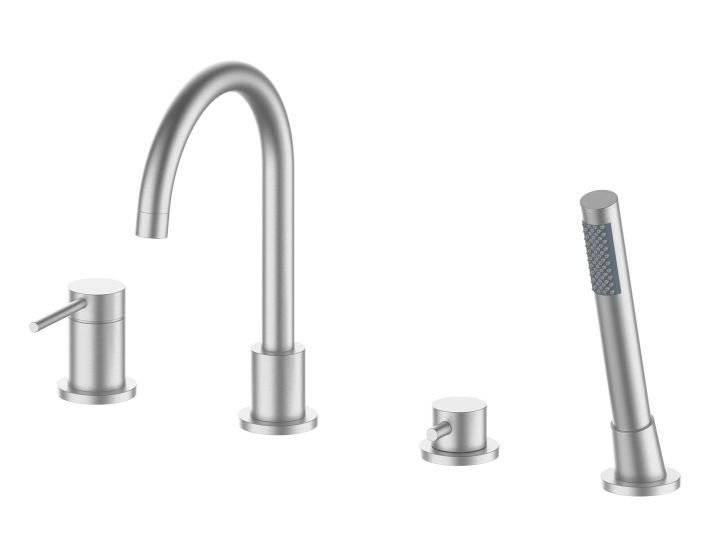 Смеситель на борт ванны Oliveeka Y OL-669017-BN никель матовый