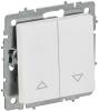 Выключатель жалюзи IEK Brite BR-V15-0-10-K91 арктический белый