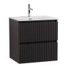 Тумба с раковиной BelBagno UNO-MINI 70 подвесная, Темно-Серый Матовый фото 2