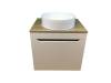 Тумба с раковиной Sintesi STL.W7018_00004151974 подвесная, белый, светло-коричневый фото 4