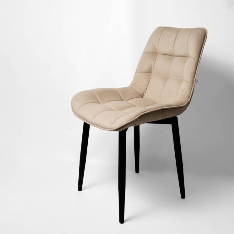 Стул Арника Бостон 00-00273292 белый матовый Velutto 07 бежевый