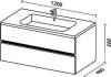 Тумба с раковиной Sanvit Кубэ-2 120 белый глянец фото 4