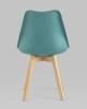Набор из 4 стульев Stool Group Frankfurt Y863 greyish green X4 серо-зеленый, деревянные ножки фото 6