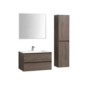 Мебель для ванной Vincea Luka 80 2 ящика, темный дуб