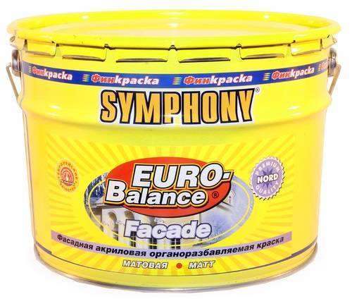 Краска фасадная Symphony Euro Balance Nord база КС 9 л