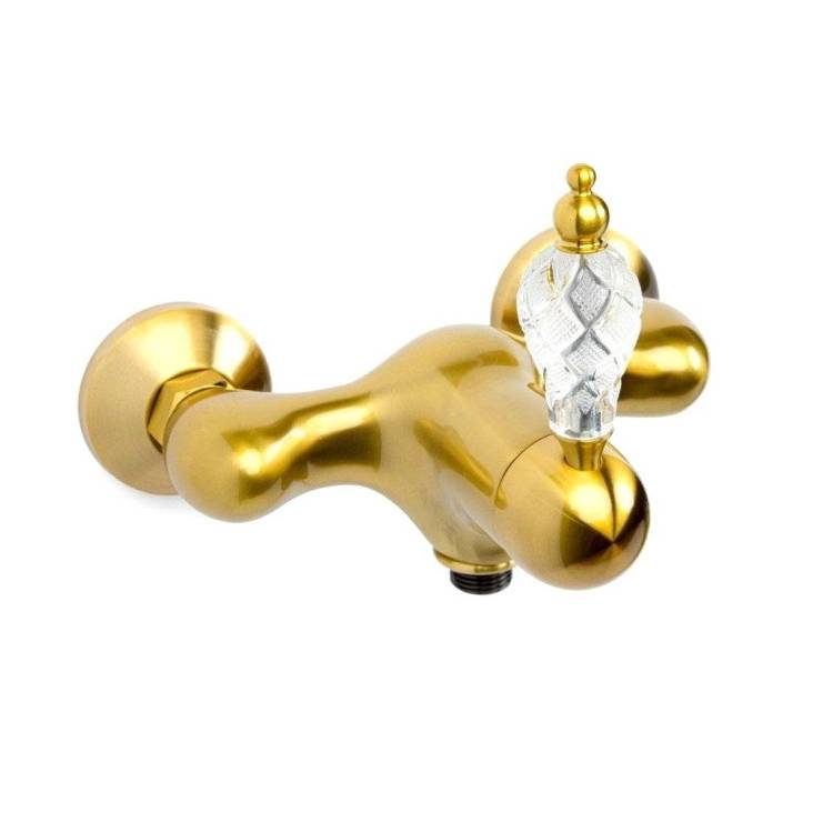 Смеситель для душа Boheme Crystal 304-CRST бронза