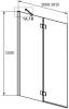 Шторка на ванну Radaway Essenza New PND II 100 L фото 6
