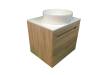 Тумба с раковиной Sintesi STL.W7015_00004151974 подвесная, белый, светло-коричневый фото 6