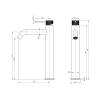 Смеситель для раковины Wonzon & Woghand WW-H1062-CR высокий, хром фото 6