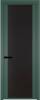 Межкомнатная дверь Profil Doors 2 AGP цвет профиля Зеленый воск, стекло безопасное 6 мм монохром черный 600x2000