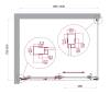 Душевой уголок Belbagno LUCE-AH-1-100/80-C-Cr профиль хром, стекло прозрачное, 100x80x195 фото 6