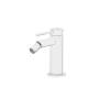 Смеситель для биде Gattoni Circle two 9150/91BO на 1 отверстие, с донным клапаном, Bianco Opaco