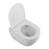 Унитаз подвесной Cezares Stylus-Tor CZR-6601-TH-TOR/CZR-089-SC безободковый, с сиденьем микролифт, белый фото 3