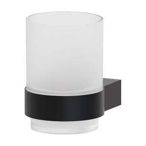 Держатель со стаканом Artwelle Schwarz 7721 матовое стекло, чёрный