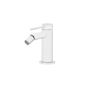 Смеситель для биде Gattoni Circle two 9150/91BO на 1 отверстие, с донным клапаном, Bianco Opaco