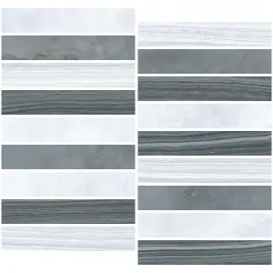 Мозаика Vitra Nuvola K948237LPR01VTE0 Микс Холодная Гамма (3x15) 28.5x30