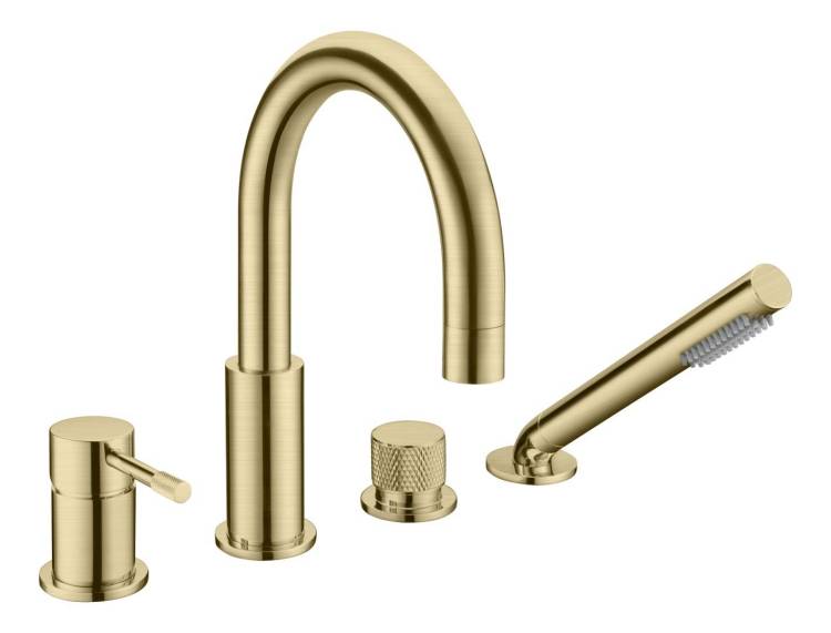 Смеситель на борт ванны Boheme Uno 460-MG Matt Gold