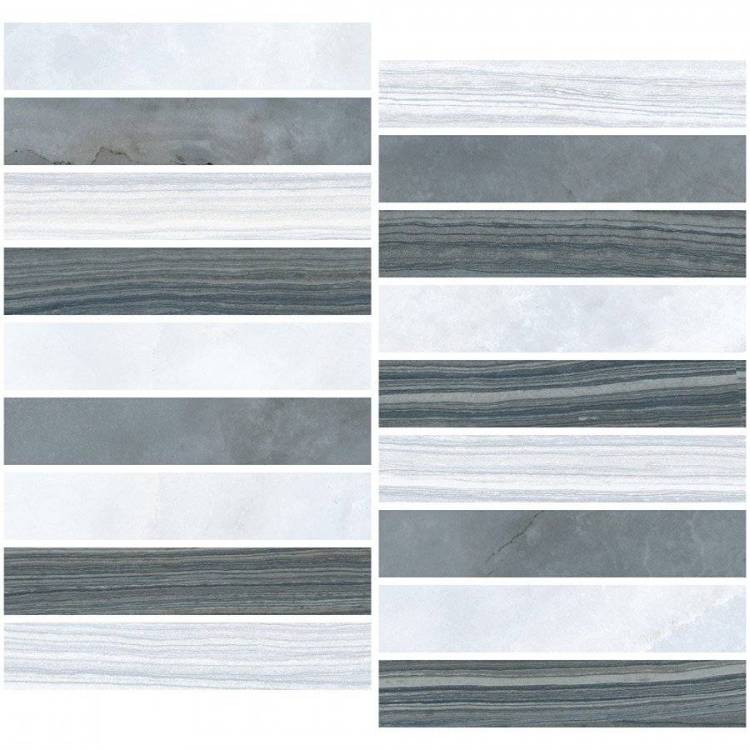 Мозаика Vitra Nuvola K948237LPR01VTE0 Микс Холодная Гамма (3x15) 28.5x30