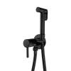 Гигиенический душ Filarete Roun FL100BL со смесителем, черный фото 4