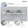 Душевая стойка Vincea Desire VSFS-1D1TBN термостатическая, с изливом, вороненая сталь фото 4