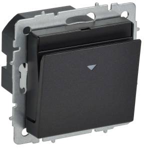 Выключатель карточный IEK Brite BR-V11-0-10-K02 черный