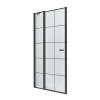 Дверь в нишу NEW TRENDY NEW SOLEO BLACK одинарные 90x195 D-0279A (черный)