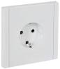 Розетка 1-местная с заземлением и шторками IEK Forte&Piano FP-R14-16-1-K01 белый