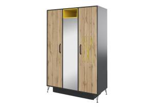 Шкаф Woodville Нобира 515120 антрацит, дуб ирландский, солнечный свет