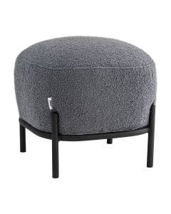 Пуф Stool Group Стоун vd-pf-stone-fl-grey fluffy темно-серый, букле
