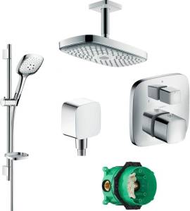 Душевой комплект Hansgrohe Raindance Select E 300 27384000+27856000+26457000+15771000+1800180