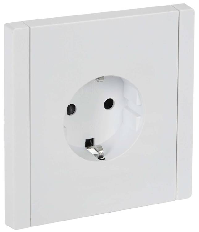 Розетка 1-местная с заземлением и шторками IEK Forte&Piano FP-R14-16-1-K01 белый