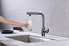 Смеситель для кухни Paulmark Urban Ur213104-GM с выдвижным изливом, вороненая сталь фото 9