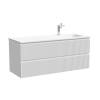 Тумба с раковиной Sancos Snob R правая, Bianco, 120x52