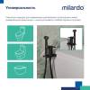 Гигиенический душ Milardo Tidy 001BL00M08 с установкой на унитаз, черный матовый фото 7